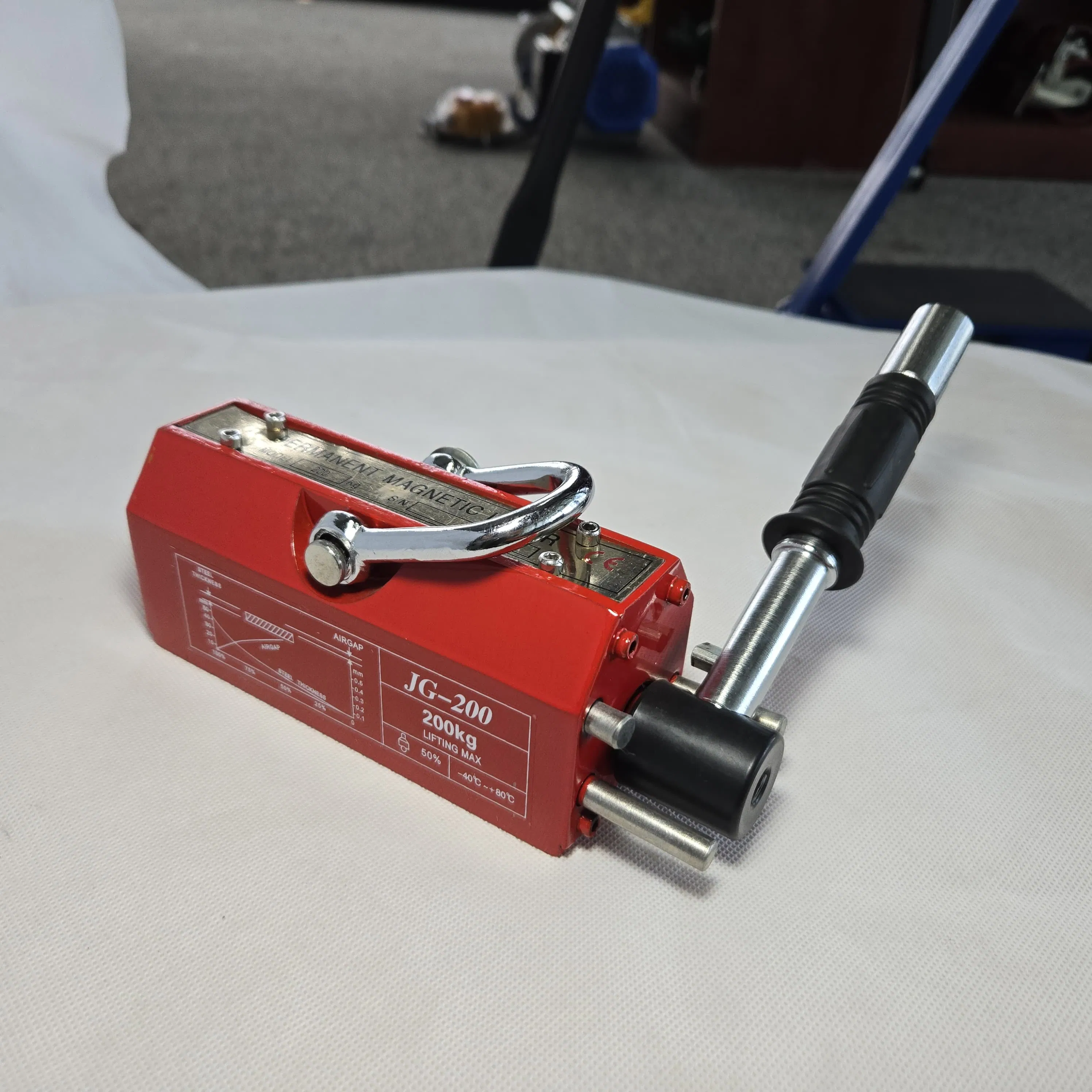 Efficient Permanent Magnetic Lifter for Workshop Applications