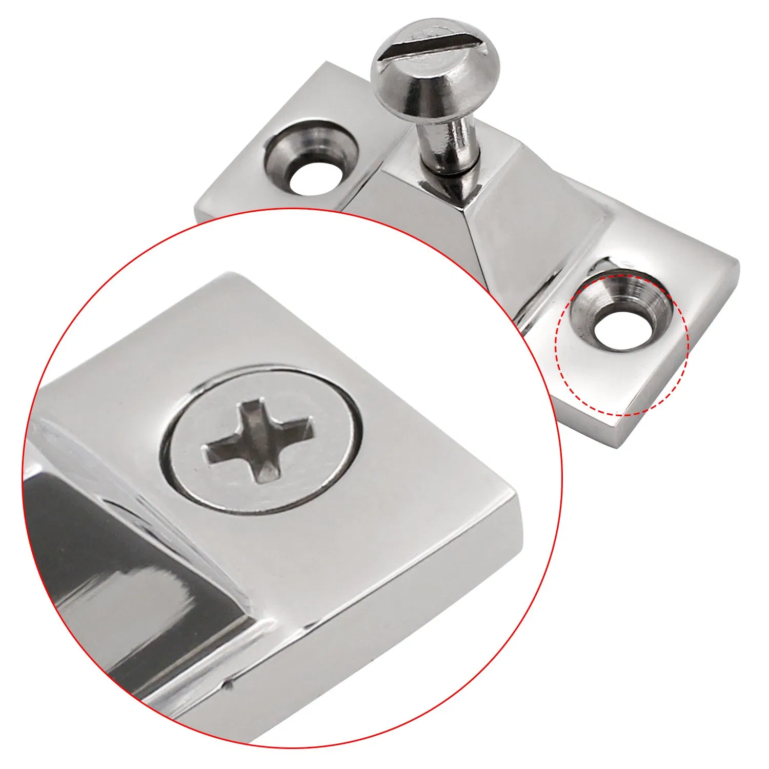 Stainless Steel Tube Bimini Boat Tops Deck Hinge for Boat Marine Hardware