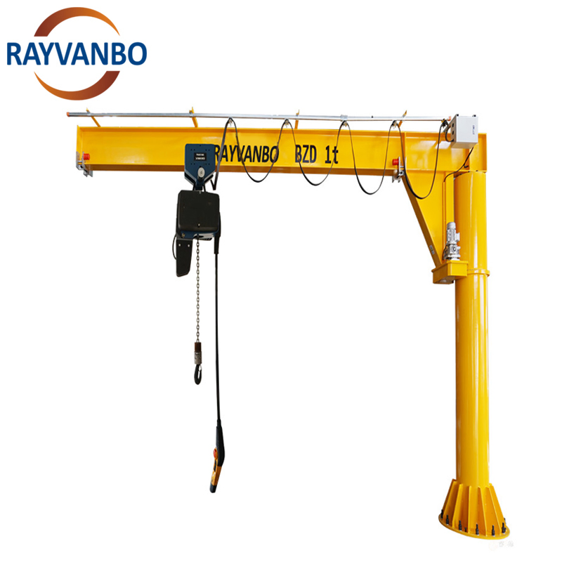 Best Price 1t 2t 3t 5t Floor Mounted Slewing Lifting Cantilever Jib Crane with Electric Hoist Price for Sale in Industry
