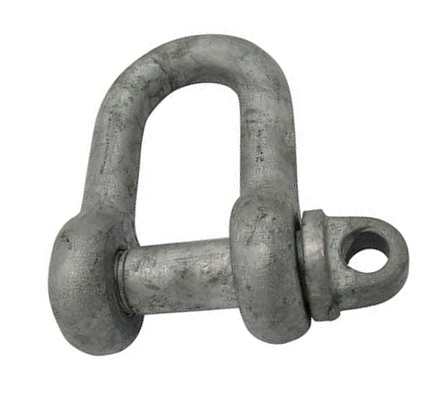 High Tensile Steel Self Coloured or Hot Galvanized U Type D-Shackle Rigging
