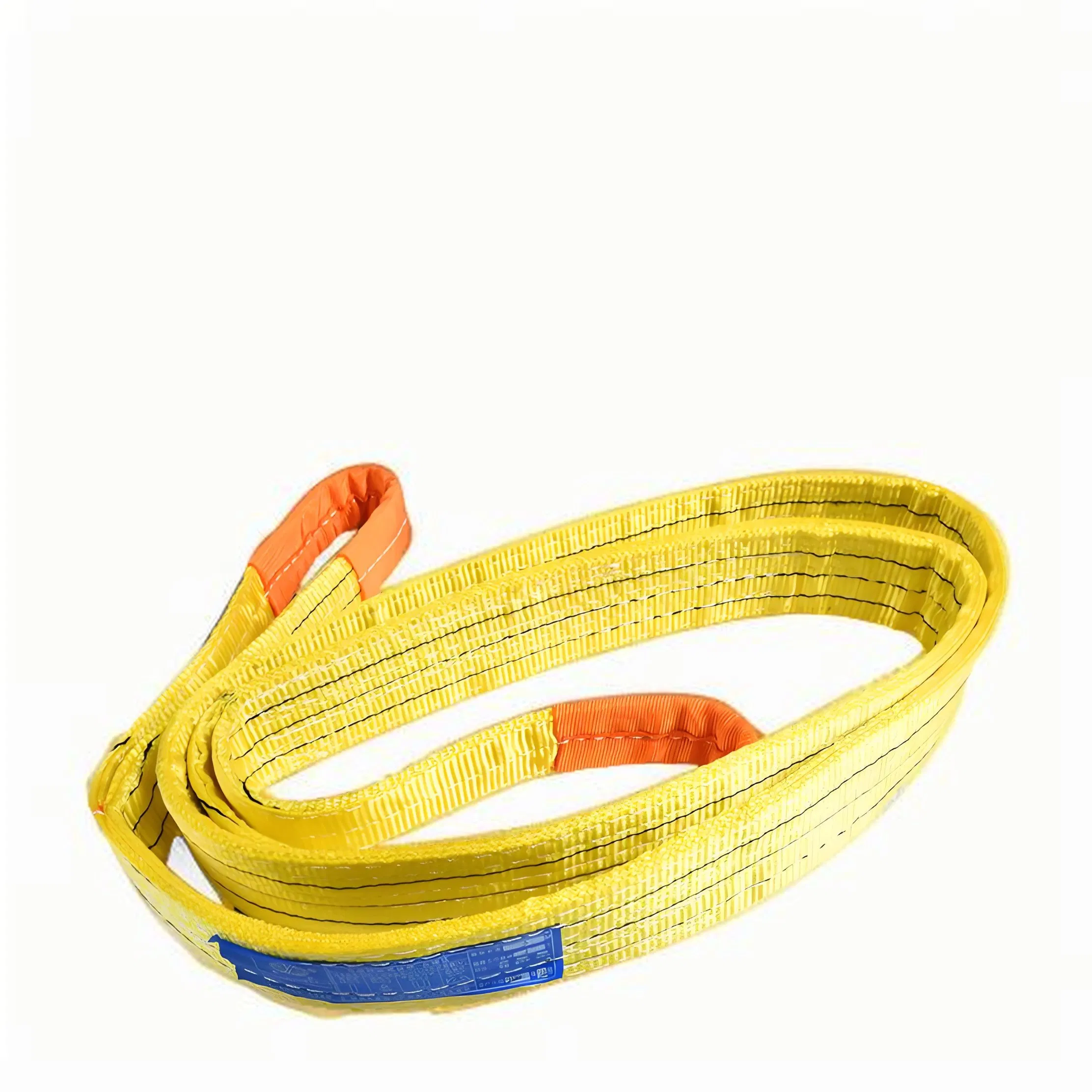 Webbing Sling Flat Strap for Cargo Lifting Industrial and Warehouse Environments