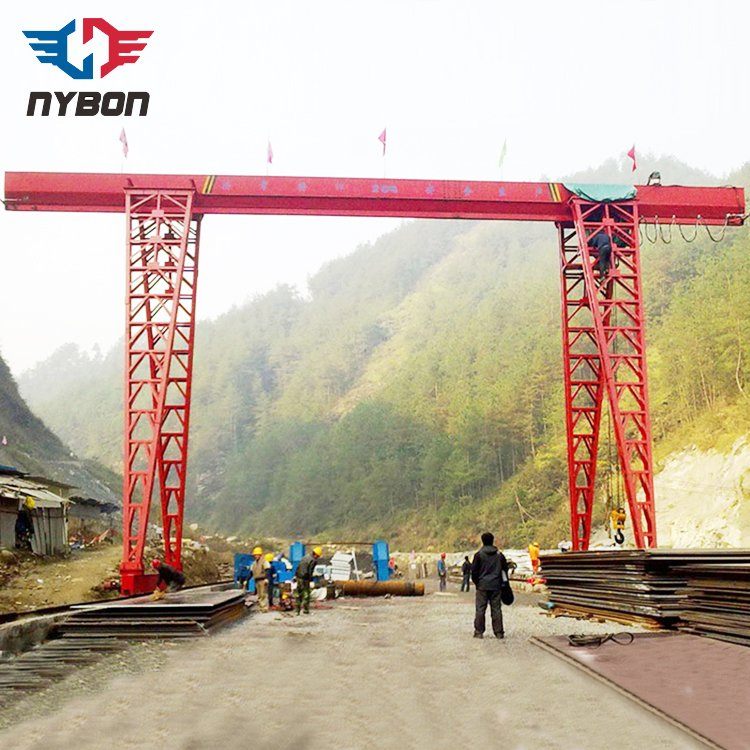 Single Beam 1-50t Electric Rail Traveling Trussed Type Engineering Gantry Crane