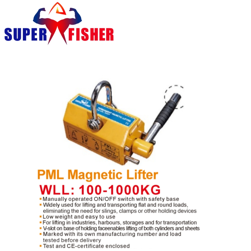 Super Fisher OEM LC 100kg Permanent Manual Magnetic Lifter Heavy Duty