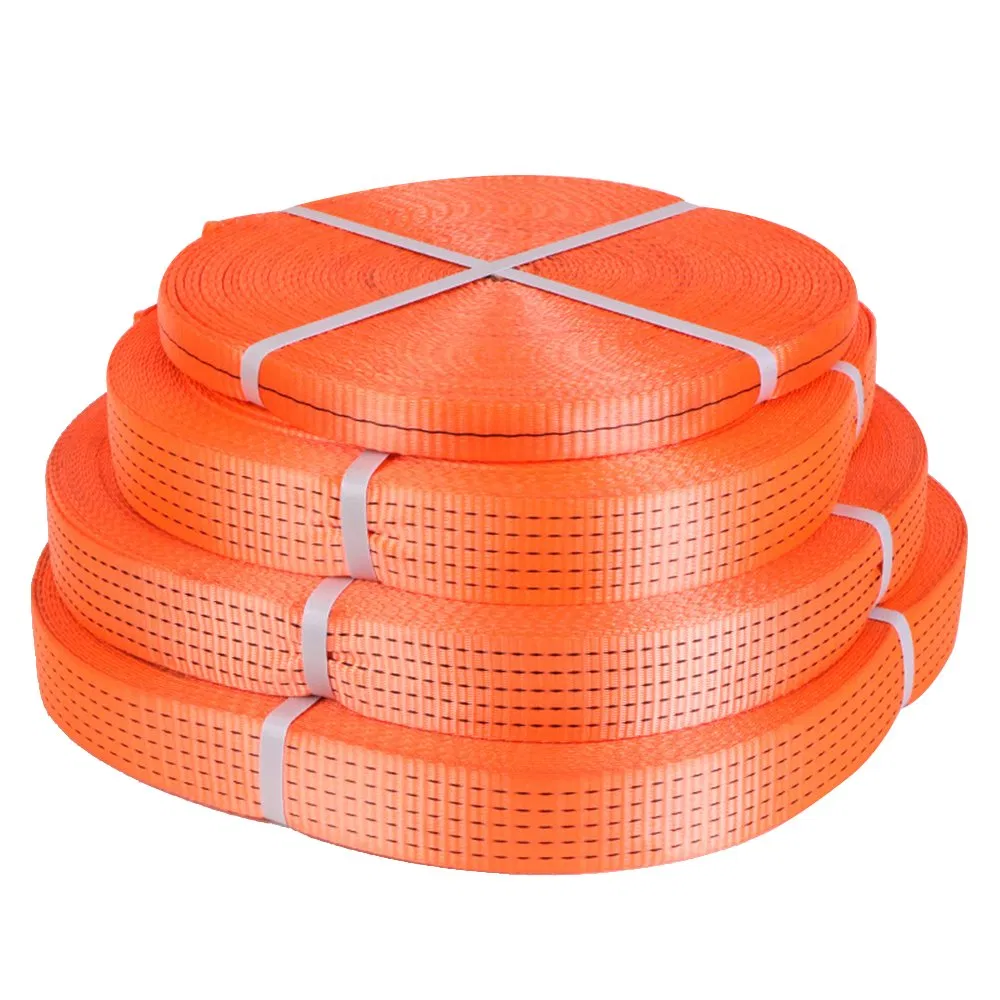 Customized Polyester Webbing Material for Lifting Sling High Strength Roll Webbing Straps