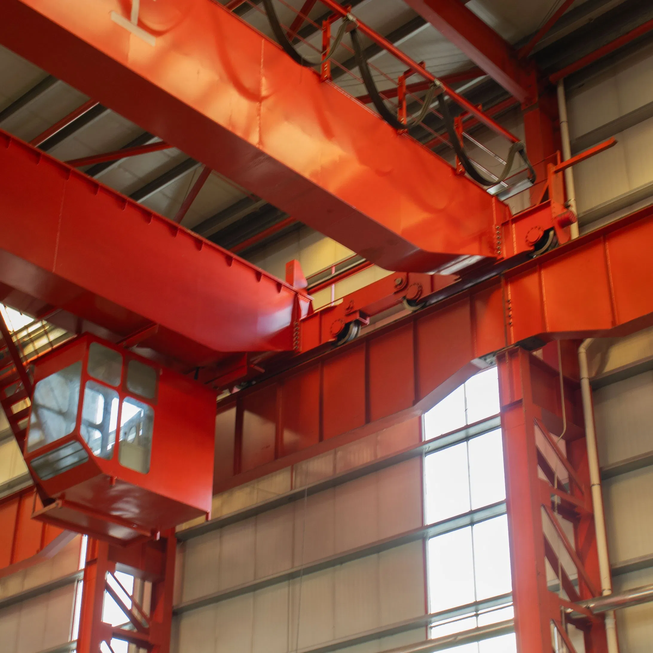 High Quality Made in China Heavy Duty 50/60/70/80/90/100t Double Girder Overhead Travelling Bridge Crane with Electric Winch Trolley Factory Directly for Sale