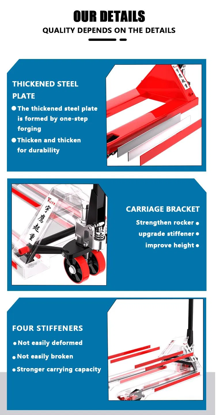 Hand Operated manual Pallet Truck Jack Stacker
