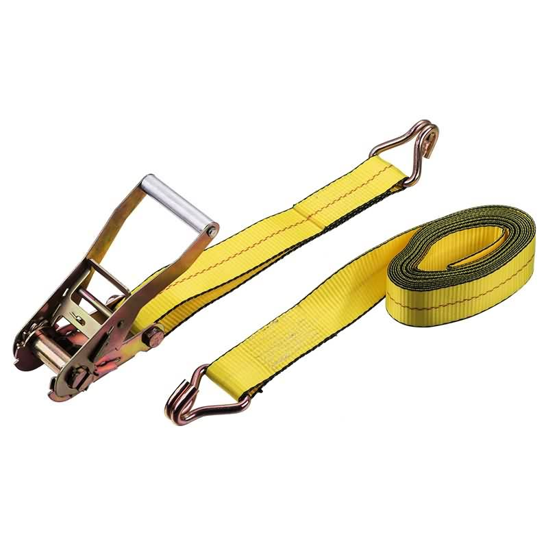 CE 2'' Cargo Lashing Ratchet Tie Down Straps for Transport and Load