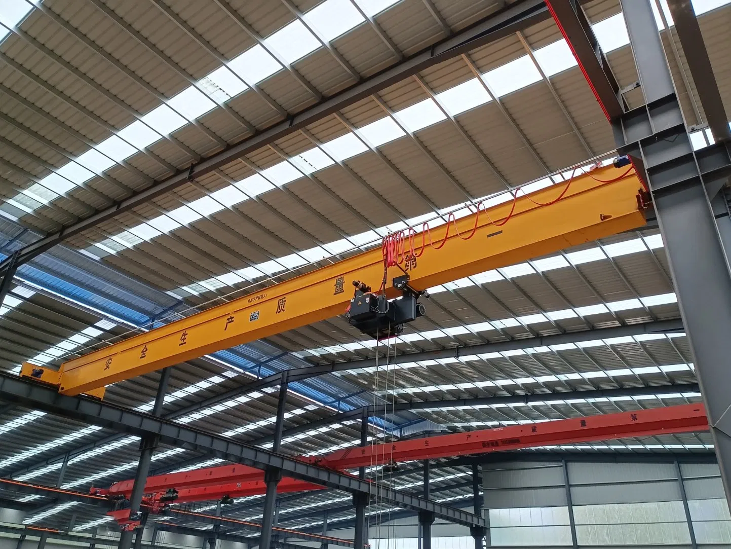 Customized 5ton 10ton 15ton Travelling Single Girder Overhead Bridge Crane with Euro Electric Hoist for Industrial Workshop