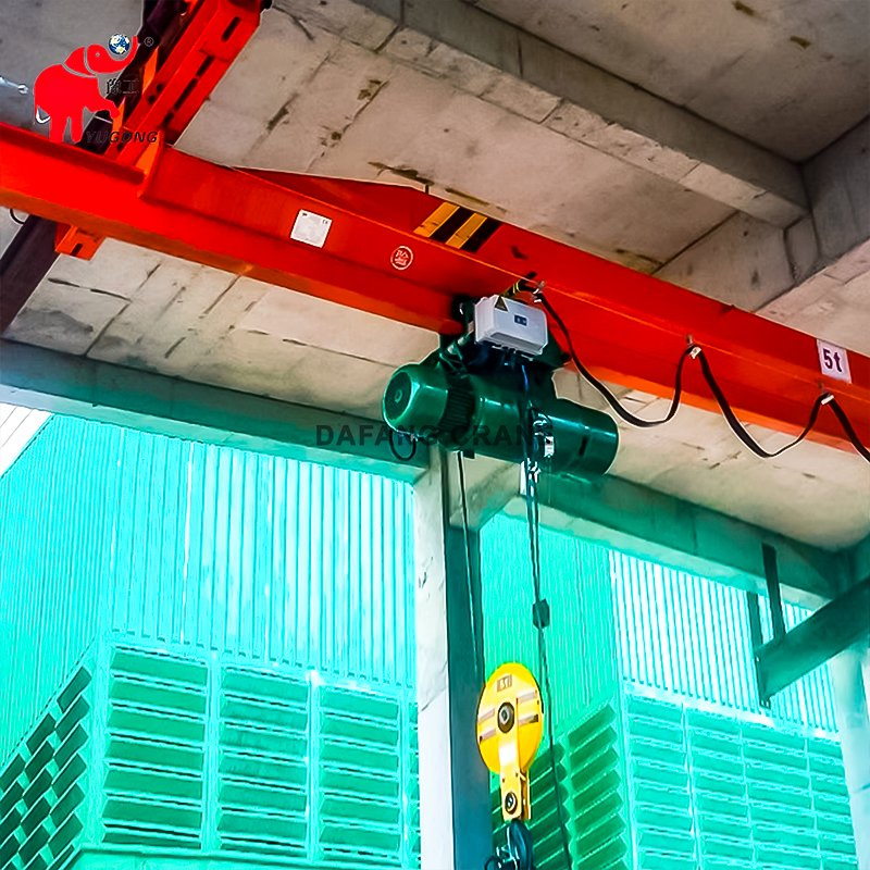 Customizable Span 20m Suspended Under Running Bridge Crane 2 Ton 3 Ton 5 Ton 8 Ton Lx Single Girder Overhead Traveling Crane