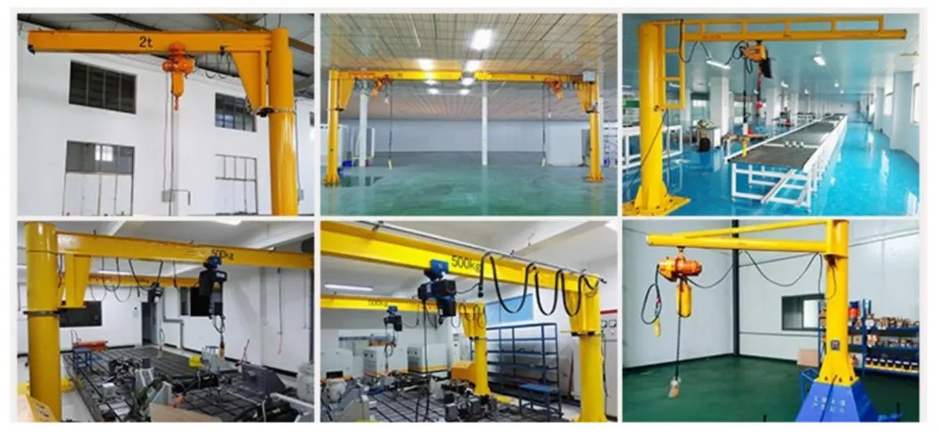 Workshop Use Floor Mounted Pillar Portable Jib Crane