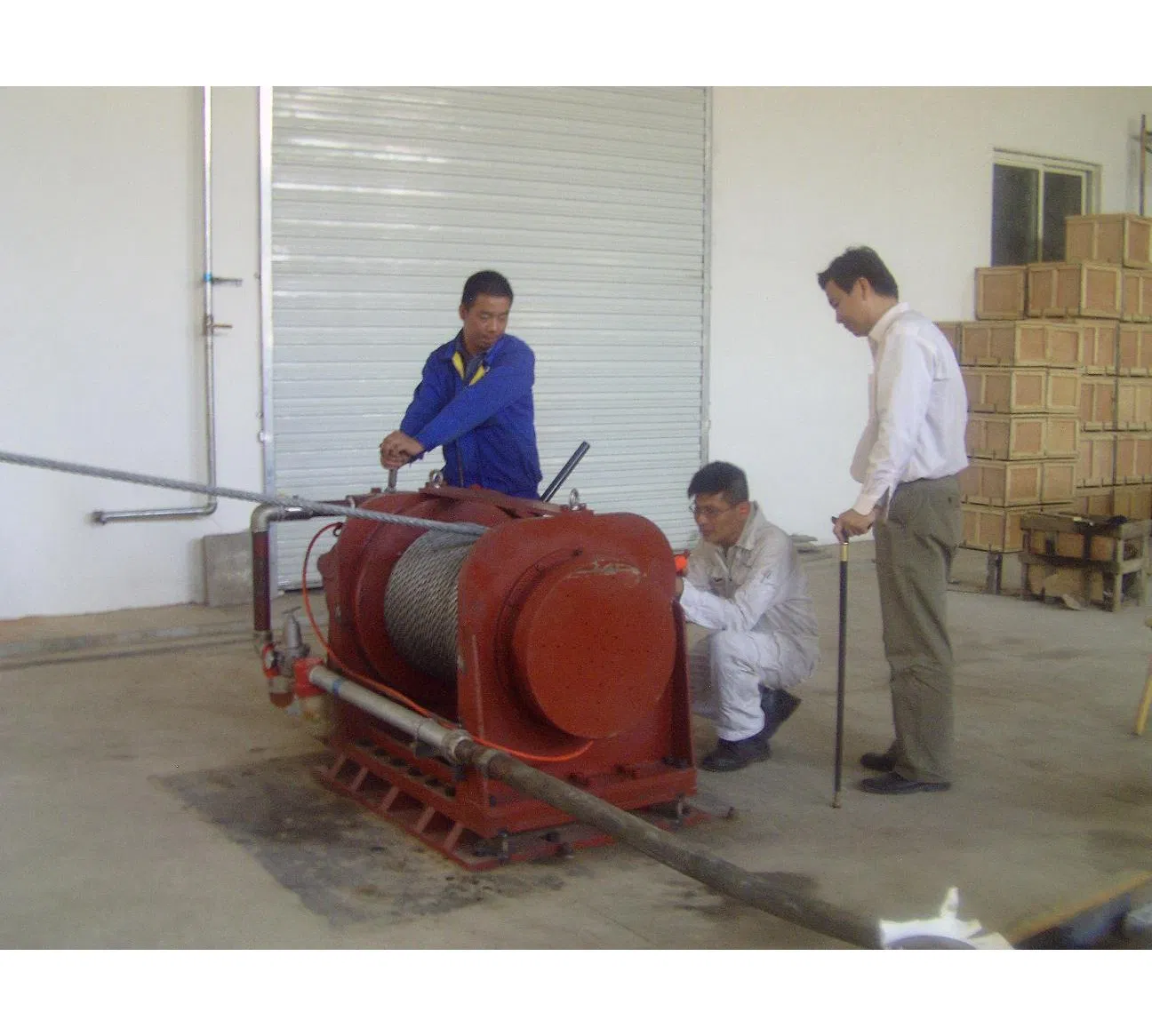 Ex-Proof 10 Ton Air Pneumatic Wire Rope Winch for Oil Gas Coal Mine Industry