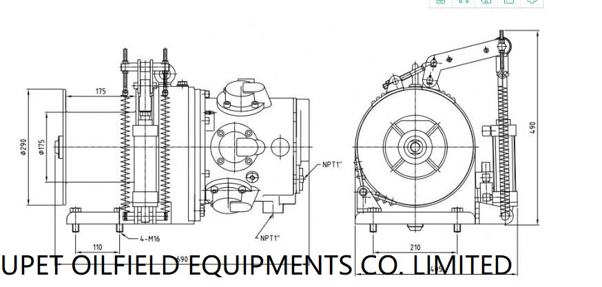 Qjh50pkmbg-19-300 Pneumatic Air Winch with High Quality 5ton