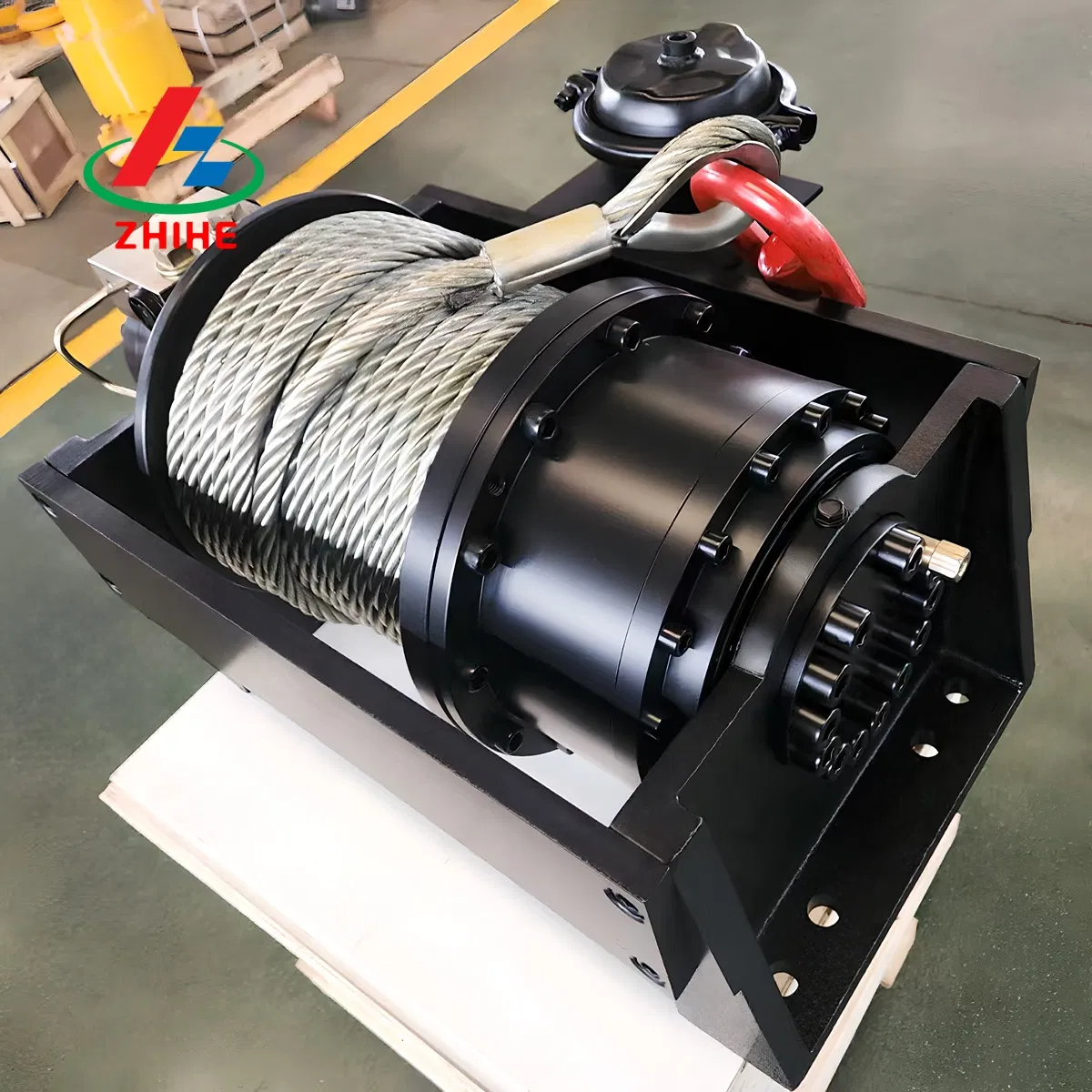 20000lb Pneumatic Power Steel UTV Winch 9000lbs 1.5 Ton Electric Winche 2 Toneladas Wire Rope Auto Construction Cable Pulling