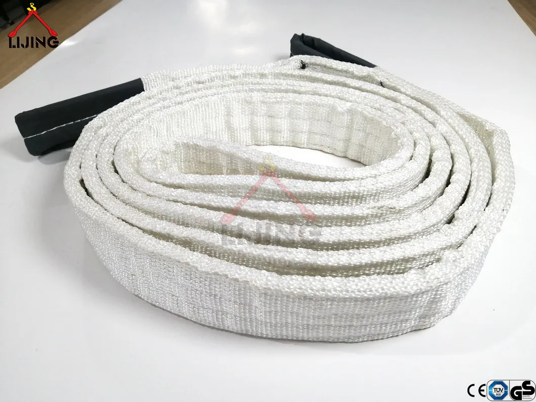 White Eye-Eye Flat Webbing Sling