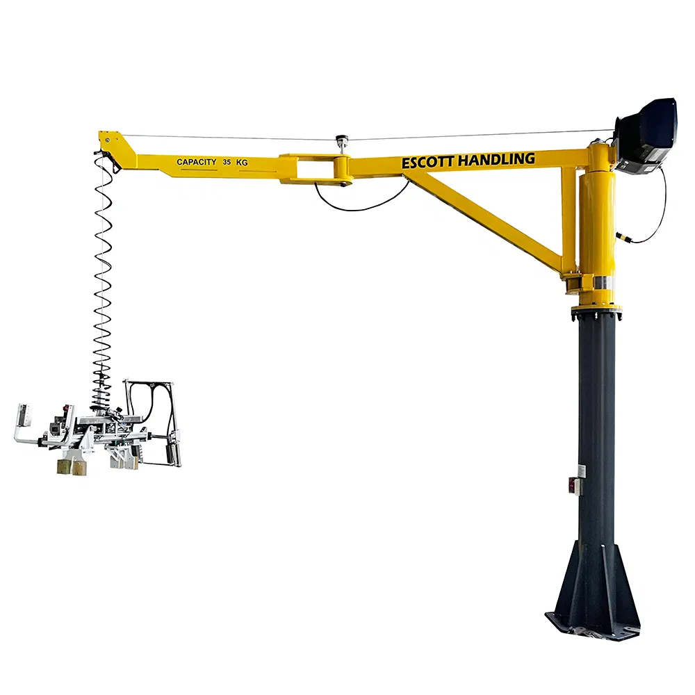 180 Degree Rotating 500kg Swing Arm Traveling Cantilever Jib Crane