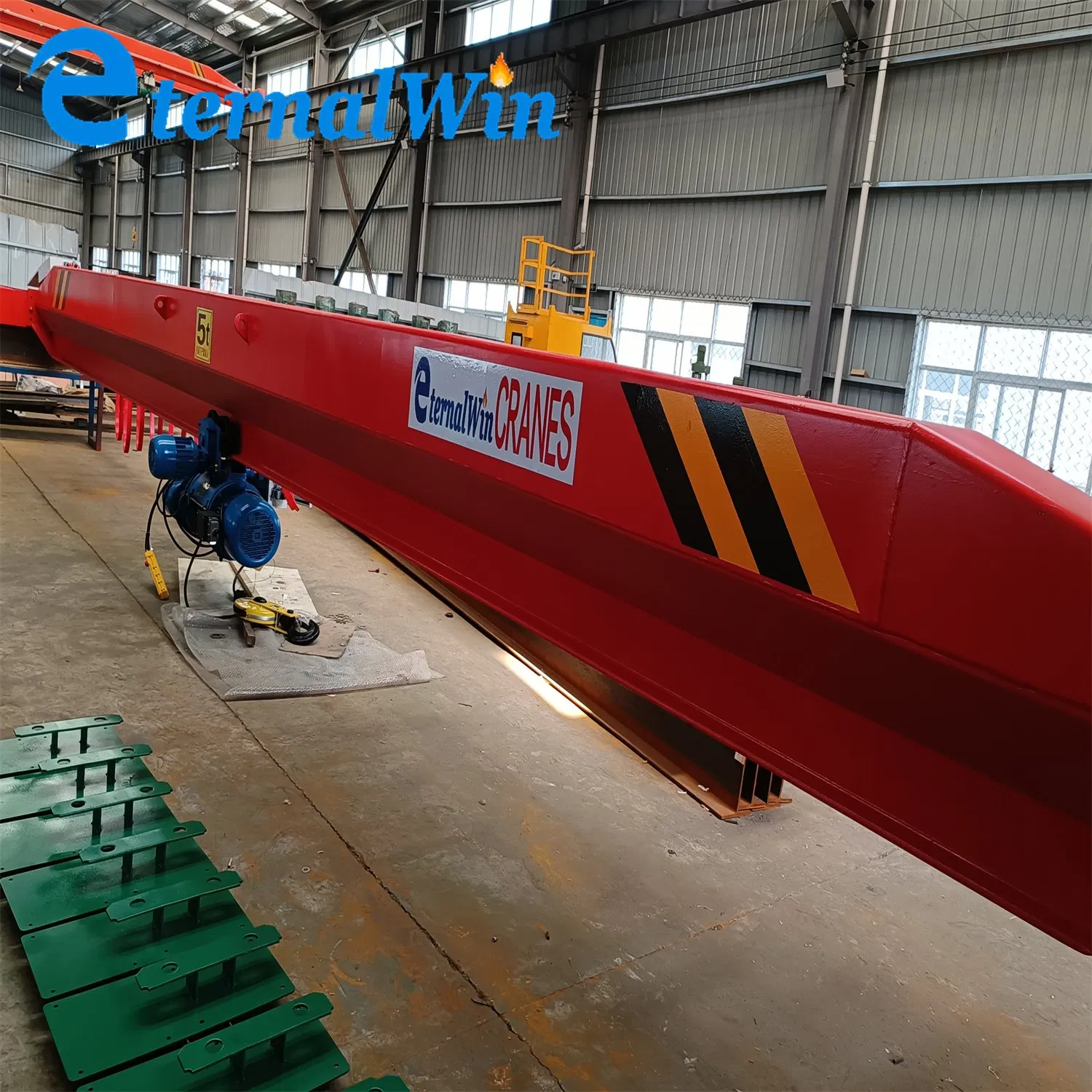 High Safety Electric Control Cranes Cargo Lifting Equipment Travelling Bridge Crane Light Duty 5ton 10ton 15ton Single Beam Overhead Bridge Crane for Warehouse