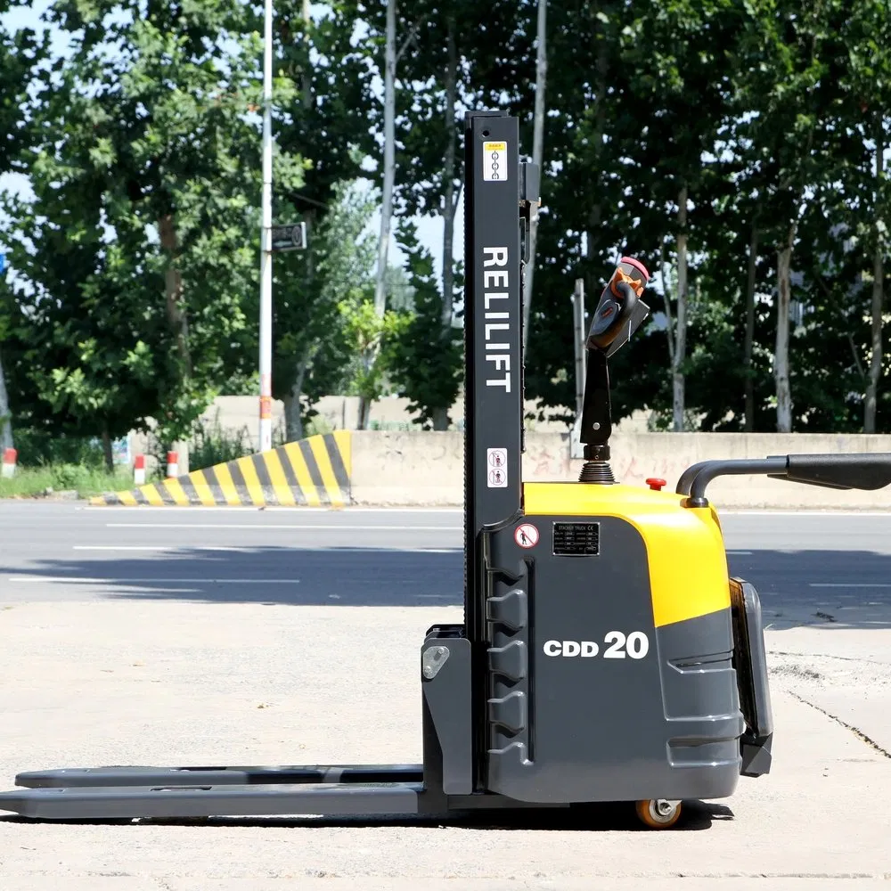 Quiet Environmentally Friendly Electric Pallet Stacker Truck for Furniture Warehouse