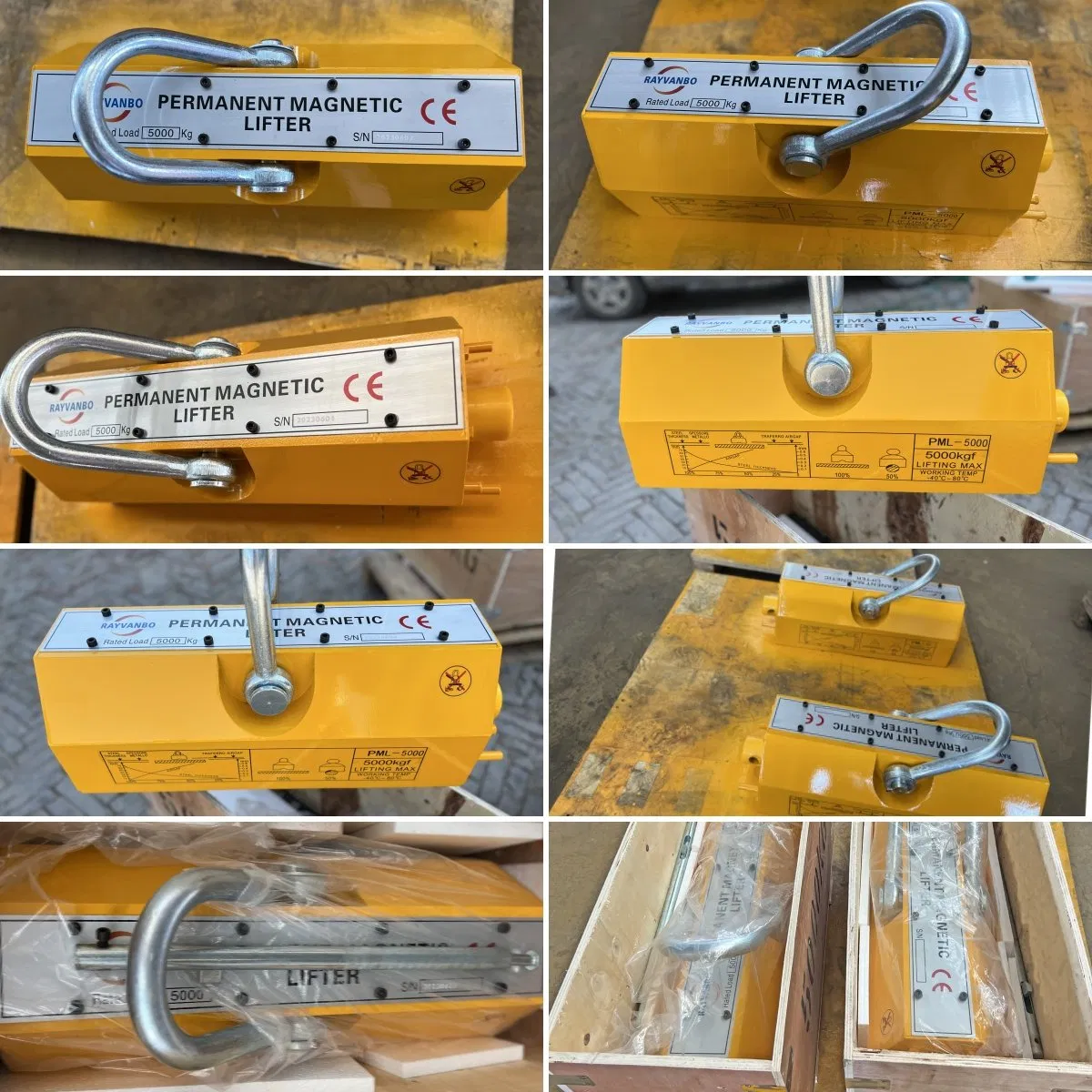 High Safety Factor Permanent Magnetic Lifter High Quality 100kg - 5000kg Reliable Lifting Equipment