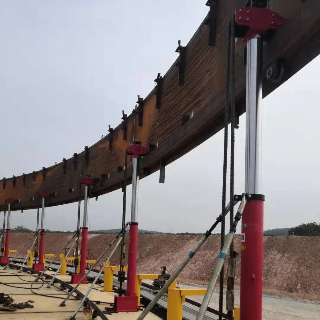 Advanced Tank Lifting Jack with Hydraulic Jacking System Stock Available/Two-Stage Hydraulic Tank Jacking System with PLC Synchronous Lifting Control System