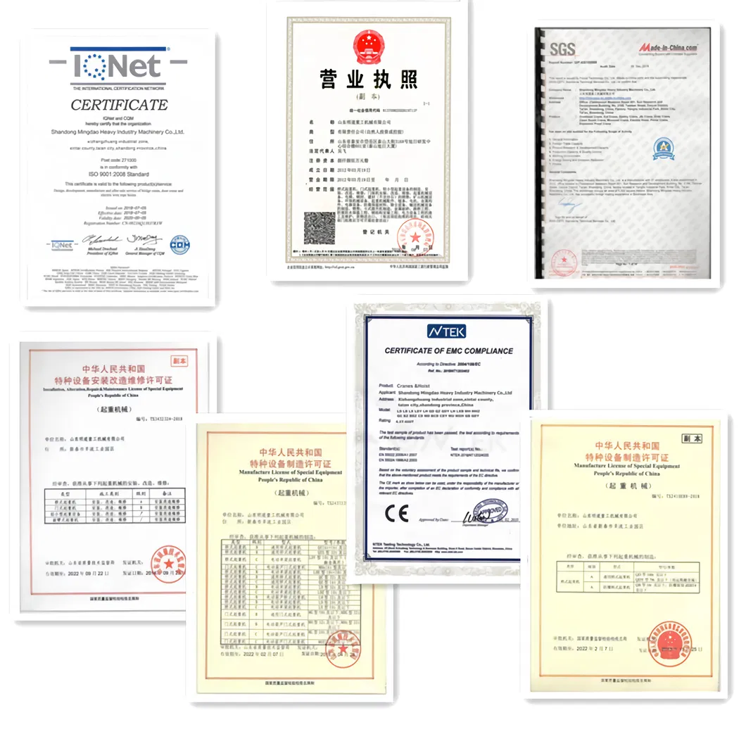 Certificates