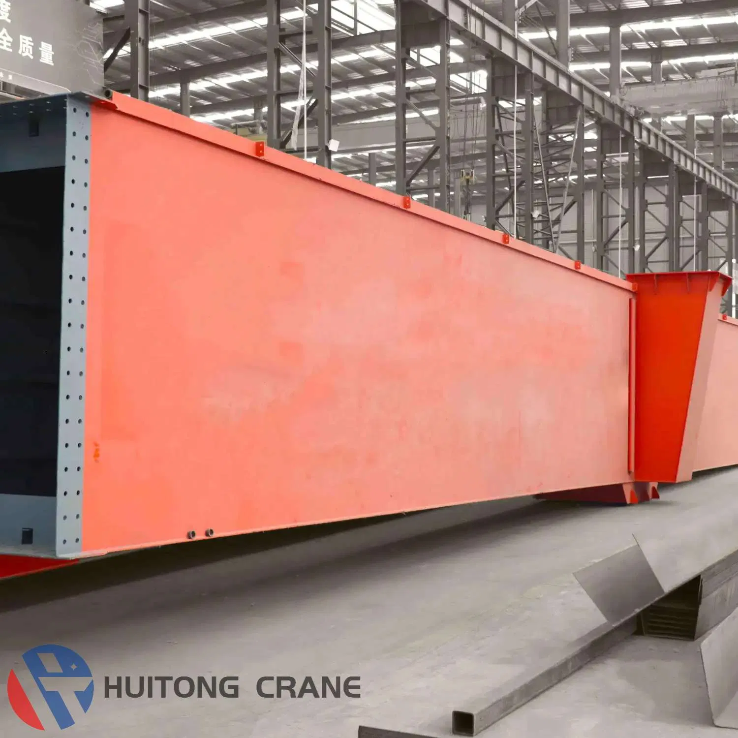Workshop Electric Double Girder Beam Overhead Bridge Traveling Crane 50 Ton