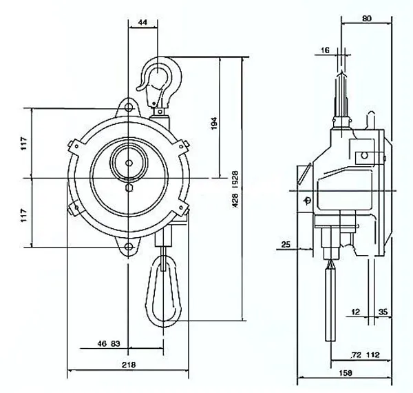 Spring Balancer Remote Control Self-Locking