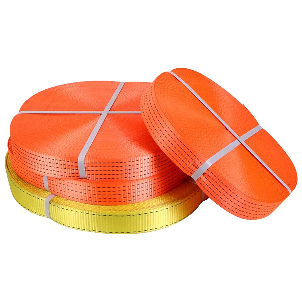 Customized Polyester Webbing Material for Lifting Sling High Strength Roll Webbing Straps