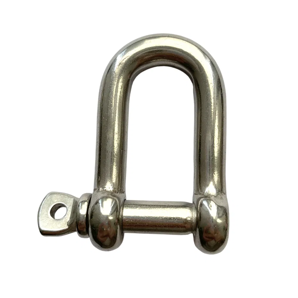 Rigging Hardware European Type High Polished Stainless Steel Long Dee Shackle (Long D Shackle) for Mining &amp; Heavy Industry