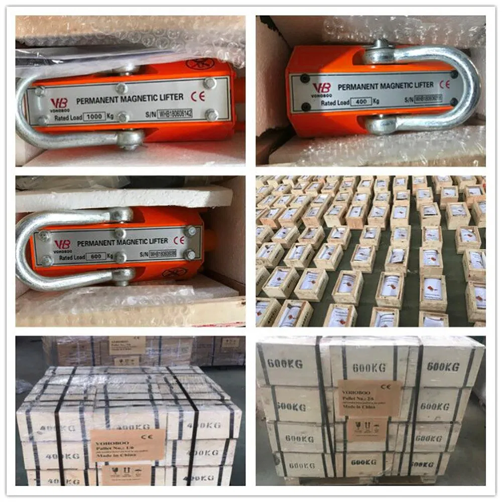 Permanent Magnetic Lifter 2 Ton Magnet Lifting Crane Hoist 2000kg Magnetic Lifter