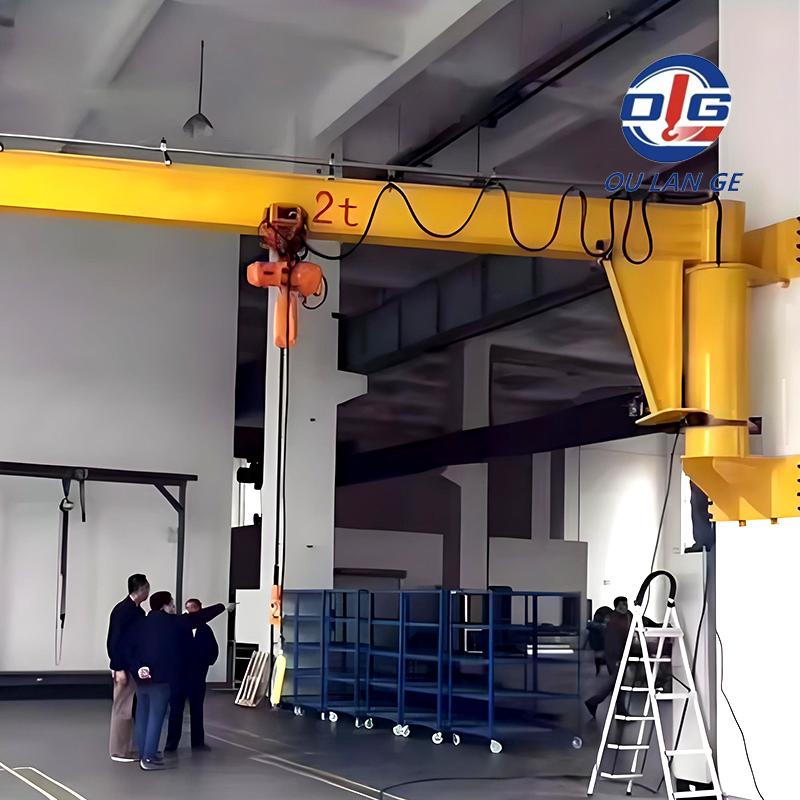 Effortless Setup Jib Crane for Temporary Work Sites