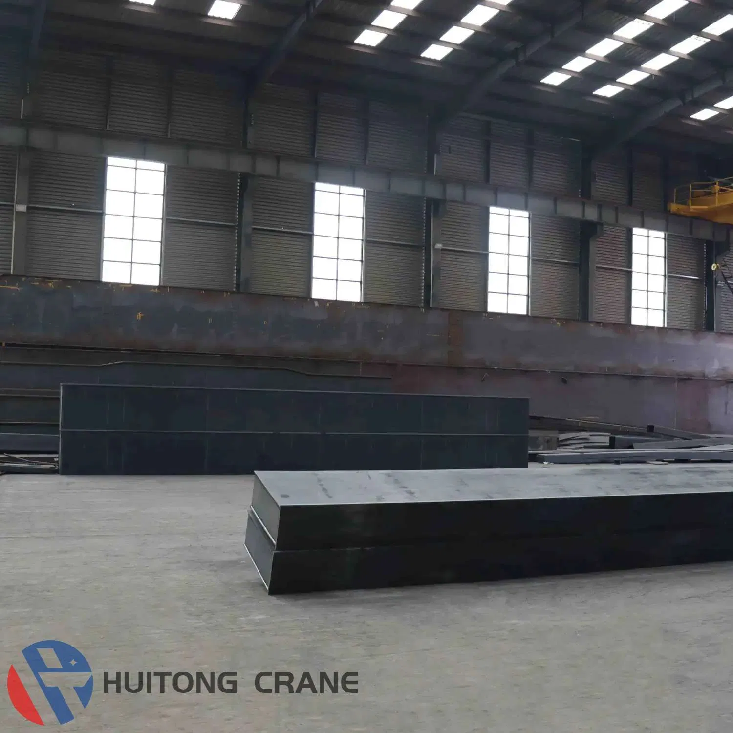 Workshop Electric Double Girder Beam Overhead Bridge Traveling Crane 50 Ton