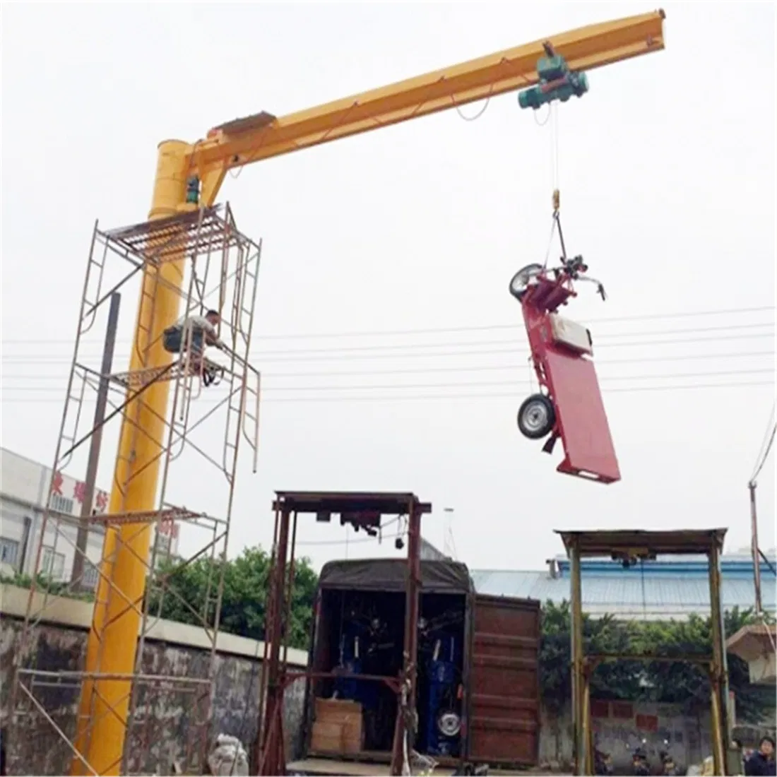 Industrial Grade High Quality Compact Jib Crane High Efficiency Low Maintenance for Logistics Center Warehouse Workshop Material Handling