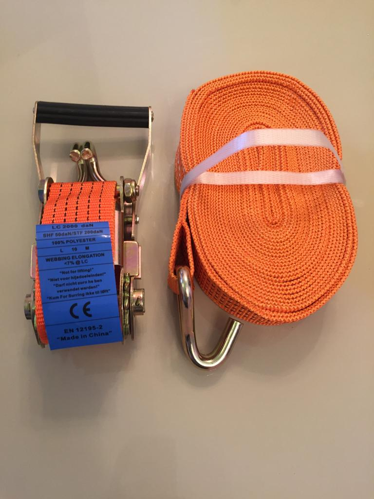 Heavyweight Polyester Shackle Strap Hardware for Cargo Tie Down