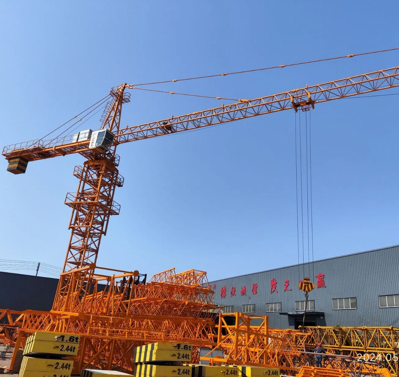 Flat Top Head Topless Topkit Construction Building Equipment Machinery Jib Tower Crane