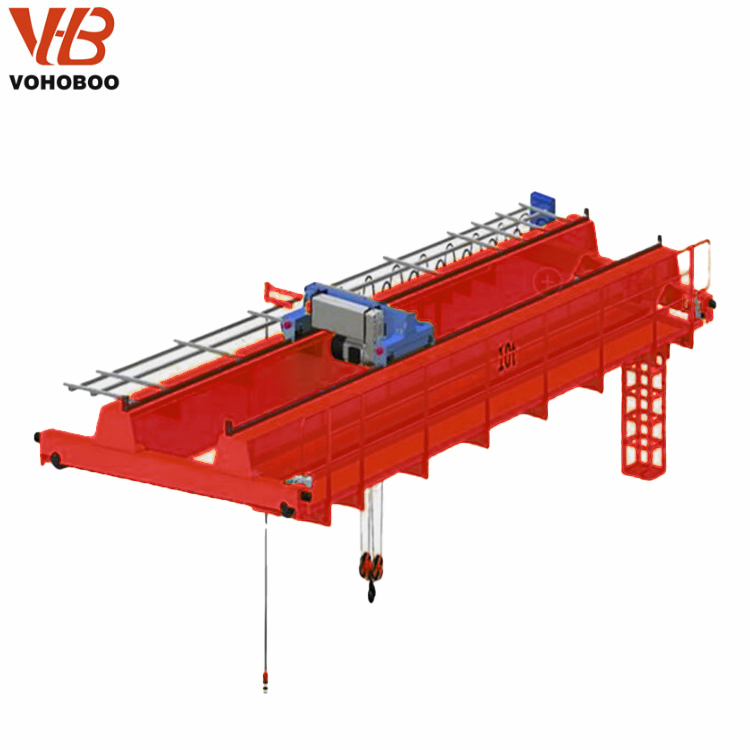 European Standard Electric Hoist Traveling Double Girder Bridge Crane 10t 20t 30t 50t Capacity Overhead Crane