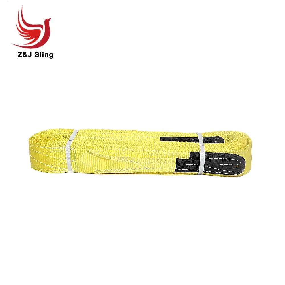Polyester Webbing Polyester Flat Webbing Sling Lifting Belts Tow Strap