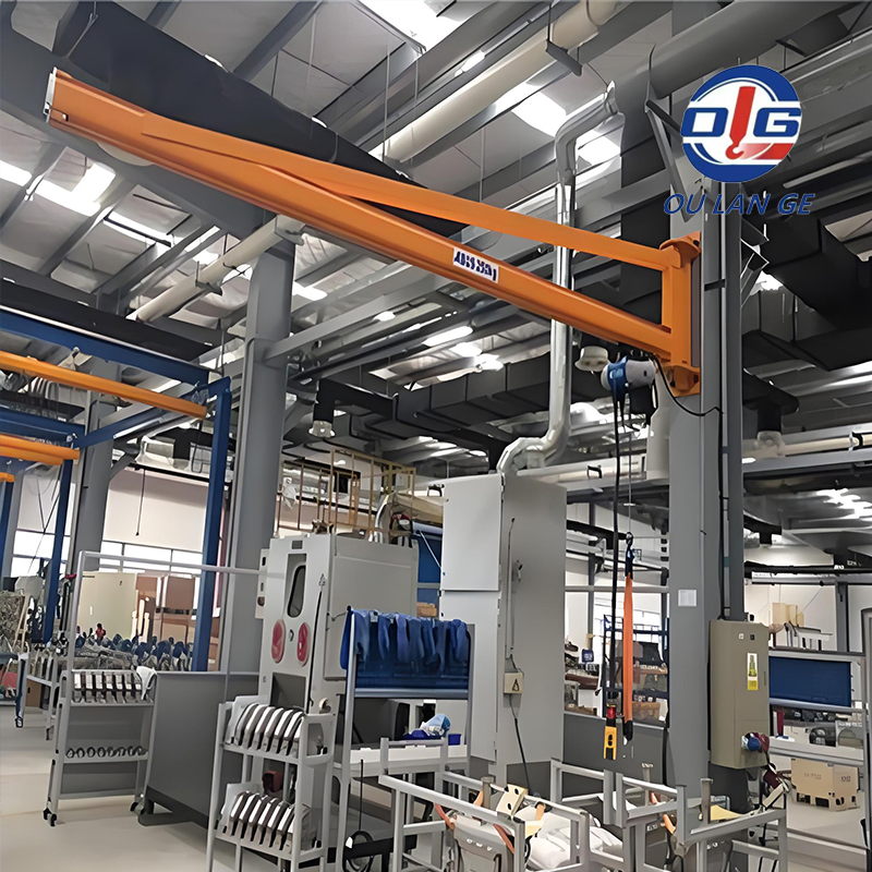 Effortless Setup Jib Crane for Temporary Work Sites