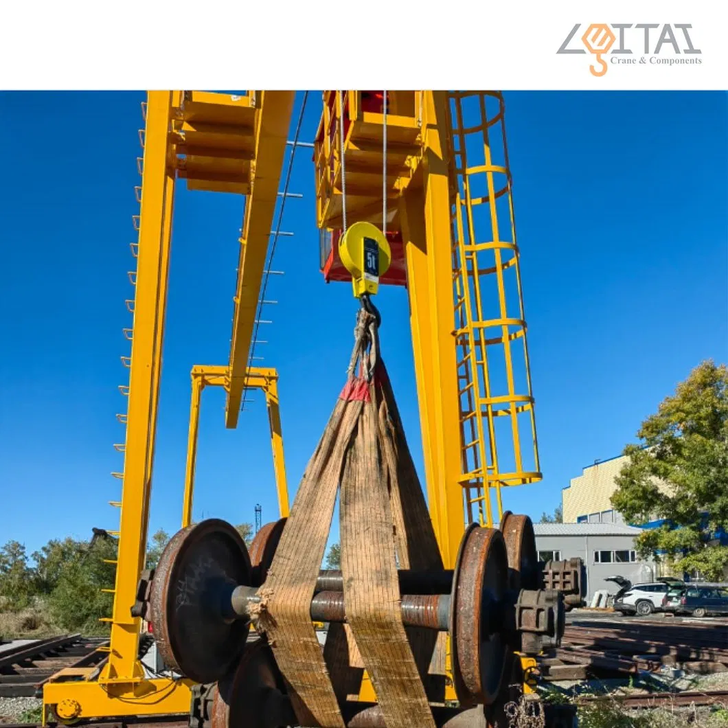 -40 Degree Low Temperature 4.5m Cantilever Single Girder Gantry Crane with Cabin