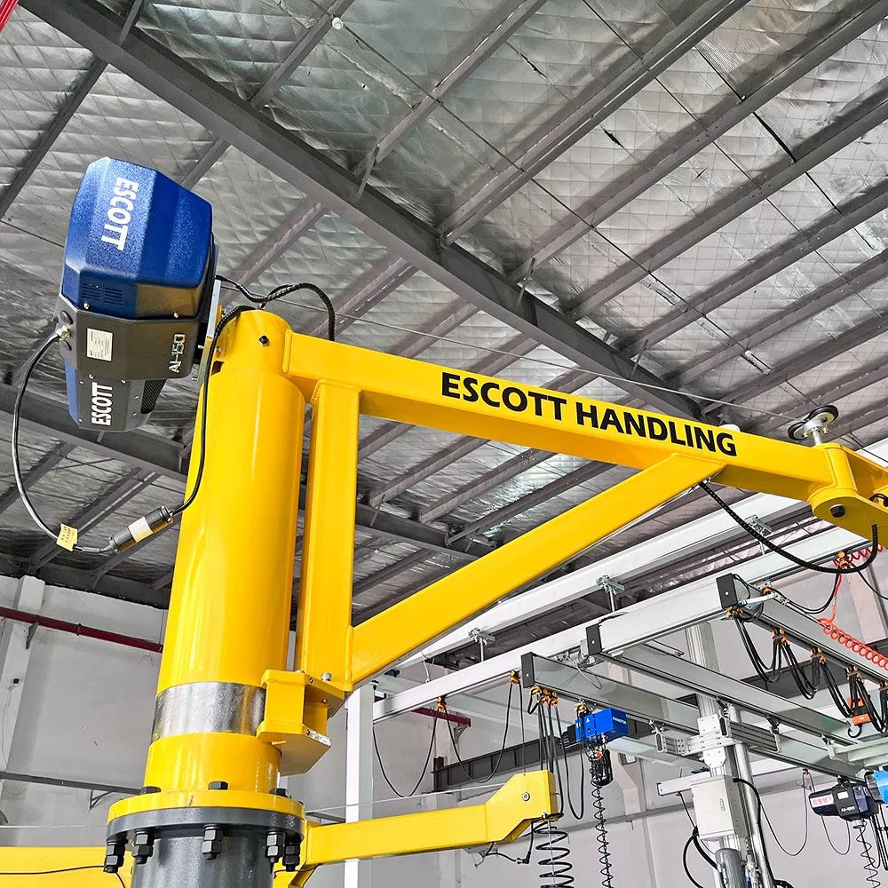 180 Degree Rotating 500kg Swing Arm Traveling Cantilever Jib Crane
