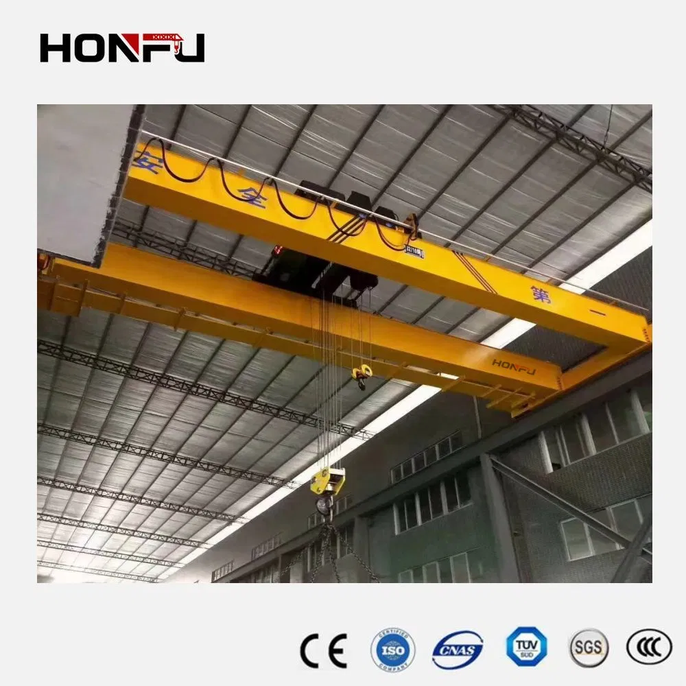 Factory Manufacturer Supplier 5t 10t 20t 30t 50t Electric Workshop Overhead Crane Single &amp; Double Beam Girder Overhead Traveling Bridge Crane