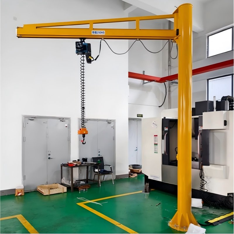 Manufacturer New Heavy Duty Industrial Column &amp; Floor Mounted Jib Crane Portable Lifting Jib Hoist Crane