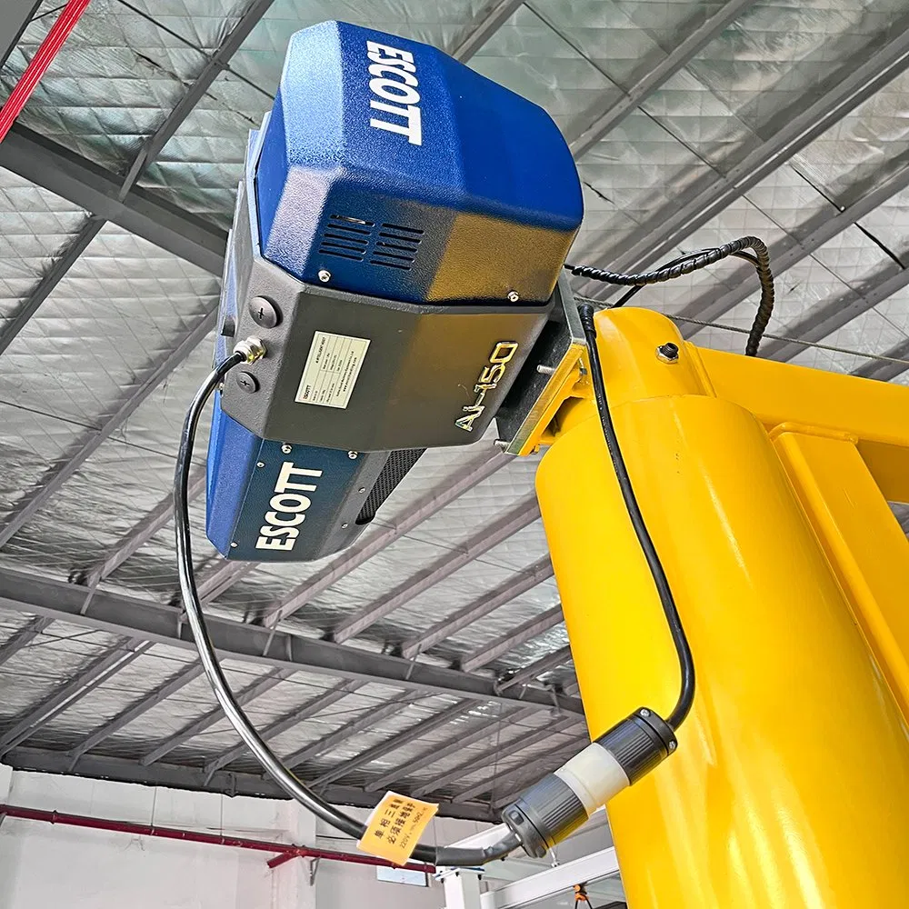 180 Degree Rotating 500kg Swing Arm Traveling Cantilever Jib Crane