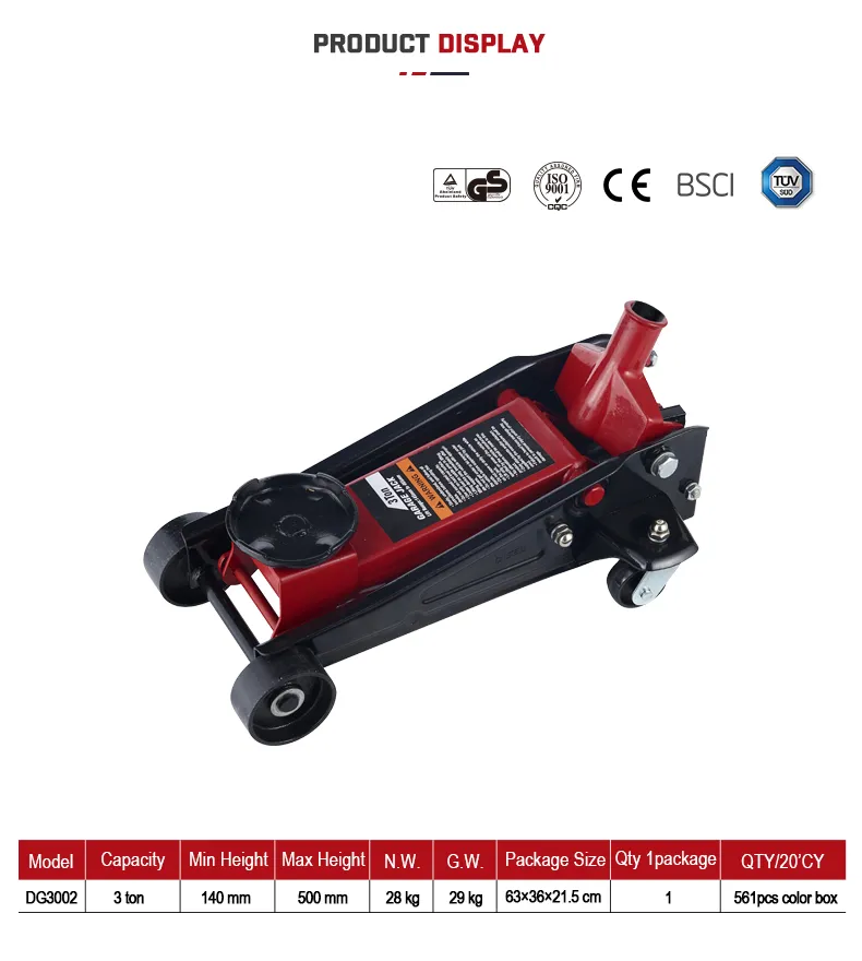 High Strength 3 Ton Car Hydraulic Floor Jack