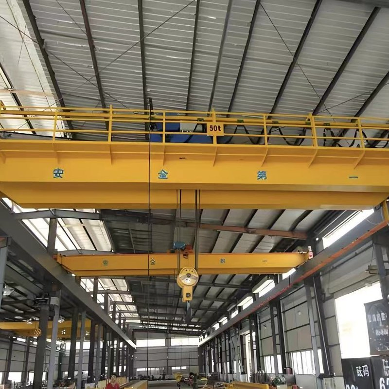 Qd Type 50 Ton Double Girder Bridge Crane Price Travelling Overhead Crane