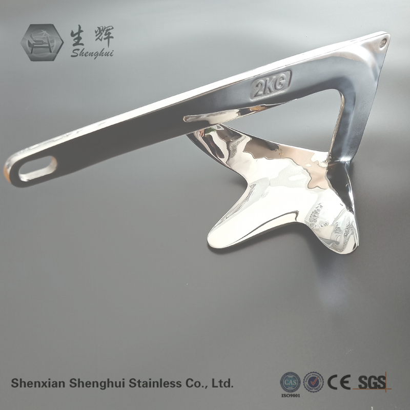 Mirror Polished Claw Anchor Marine Hardware