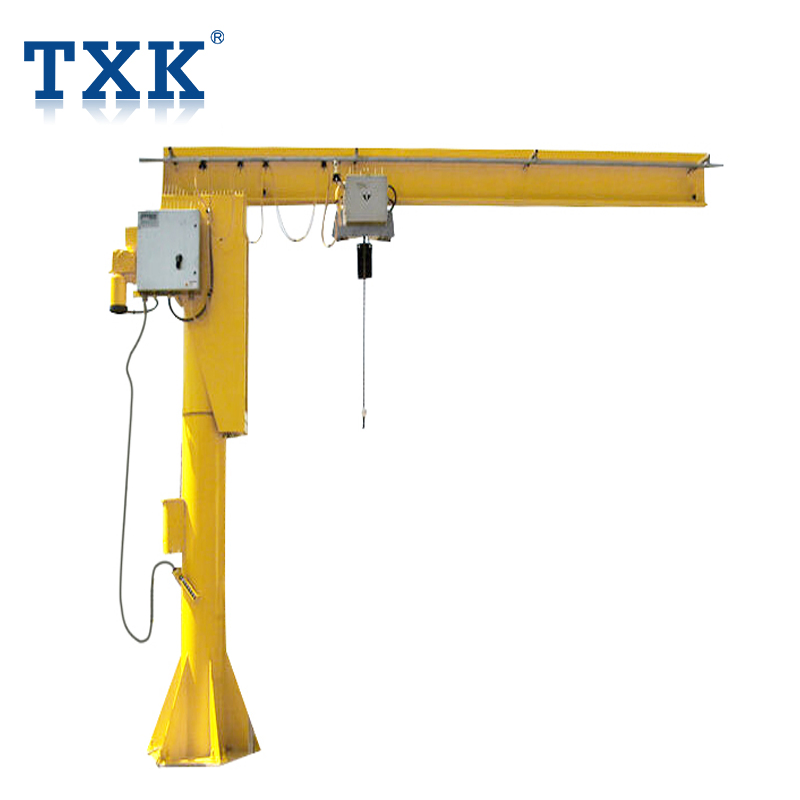 Electric Rotating 180/270/360 Degree Pillar Mounted Jib Crane