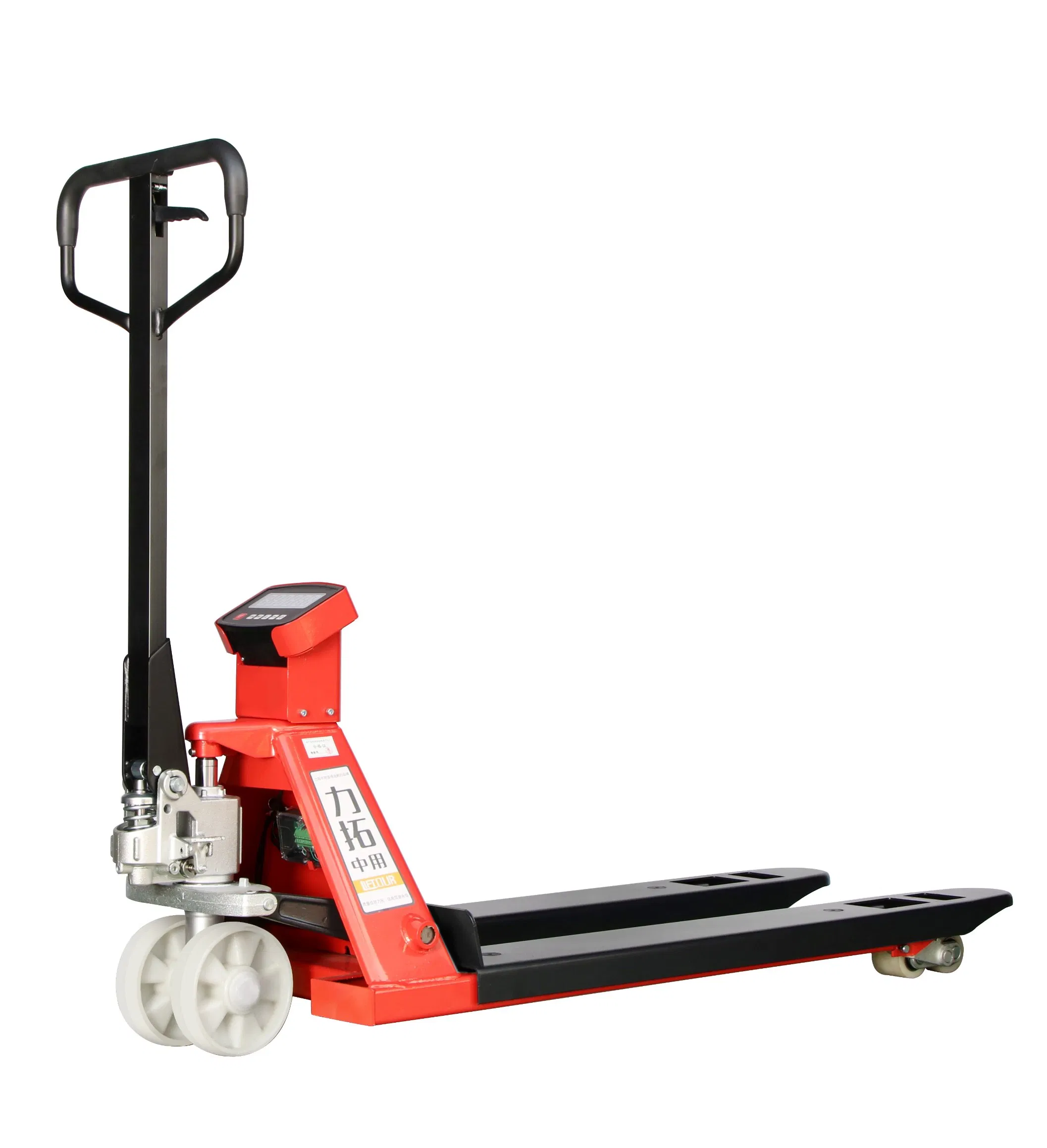 New Product with Weighing Scale 2000kg Hydraulic Fork Lift Multifunction Hand Forklift Jack Manual Pallet Truck with CE ISO