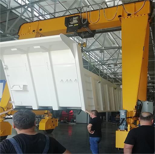 Portable Movable Rubber Tyre a Frame Mini Gantry Crane 10 Ton