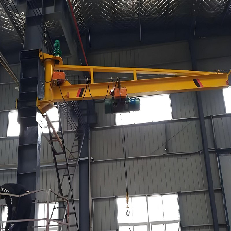 Compact Wall-Mounted Cantilever Jib Crane for Workshop Material Handling