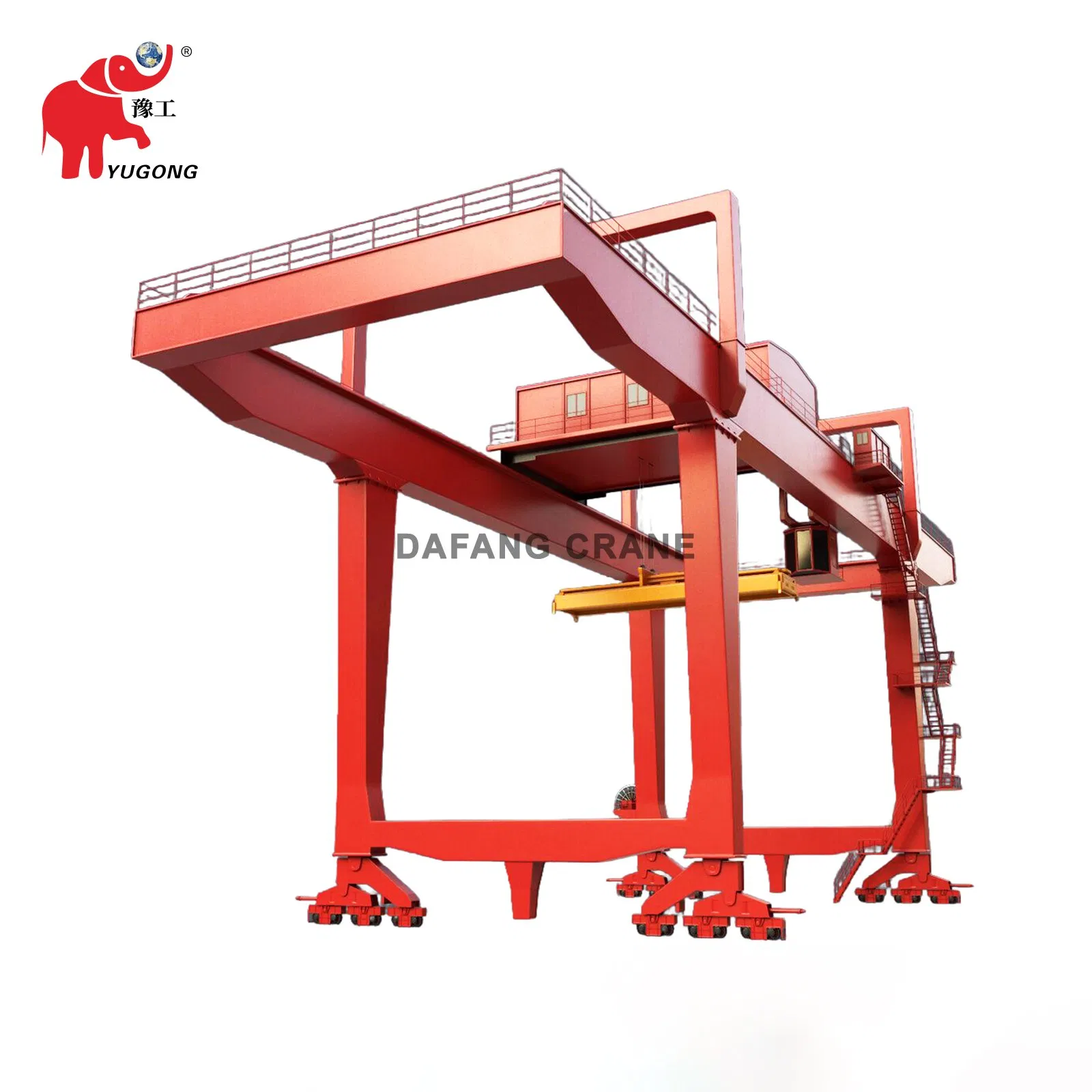 10 Ton 20 Ton 25ton 30ton 40ton 50ton 60ton Port Container Lifting Rail Mounted Gantry Cranes Mobile Harbour Crane with Spreader